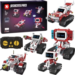 Robots Pro robotu konstruktors 5 vienā ar tālvadības pulti un LED displeju