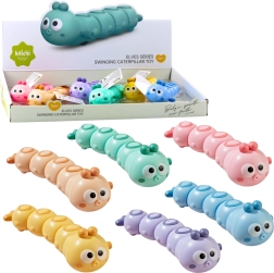 Uztināmā braucošā kāpura rotaļlieta – krāsaina bērnu rotaļlieta