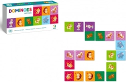 Dzīvnieku domino – 28 gabali, galda spēle bērniem