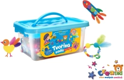 Radošais komplekts plastmasas kastē 26 × 12 cm