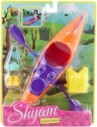 Kajaks lellēm ar piederumiem