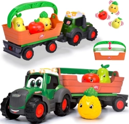 Interaktīvs Fendt traktors ar noņemamu piekabi un augļiem