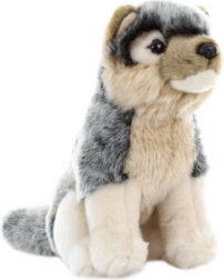 Plīša vilks sēdošs 20 cm