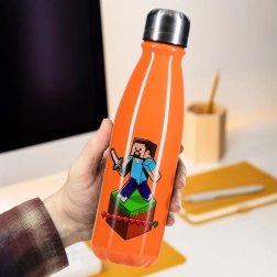 Stainless Steel Minecraft Bottle 600 ml