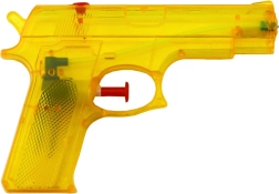 Maza plastmasas ūdens pistole dzeltena 15 × 10,5 cm