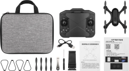 Salokāms drons vadības pultī ar Wi‑Fi 720p kameru un tālvadību