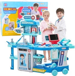 Ārsta komplekts 2-in-1 – slimnīca koferītī ar gaismām un skaņām
