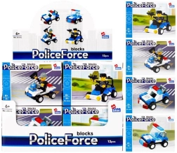Būvkomplekts Policija – mini transportlīdzekļi, 4 varianti