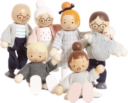 Le Toy Van koka leļļu namiņa leļļu ģimene (7 gab.)