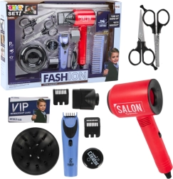 Friziera komplekts zēniem ar fēnu un piederumiem