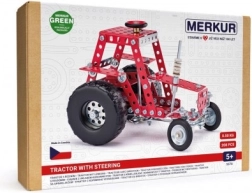 Merkur metāla konstruktors traktors ar stūrēšanu, 208 detaļas