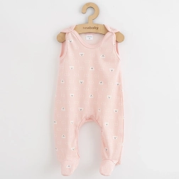 Baby footed overalls New Baby Classic II teddy bear white 68