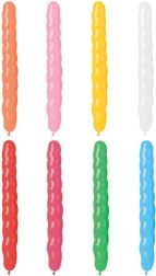 Gemar garais spirālveida balons pasteļtoņos 8/25 cm - 1 gab.