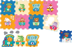 Mīksti celtniecības bloki ar dzīvnieciņiem un skaitļiem