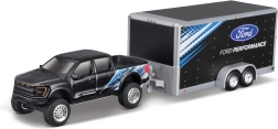 Maisto Ford F-150 SVT Raptor ar piekabi 1:64