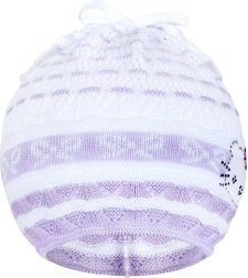 Adīta cepure-šalle New Baby kaķenīte, violeta 3–4 gadi