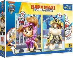 Bērnu abpusējās puzles Baby Maxi 2×10 – Ķepu patruļa Priecīgā komanda
