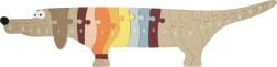 Wooden Alphabet Puzzle Dachshund SMALL FOOT
