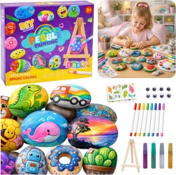 Creative Rock Painting Kit with Mini Stand
