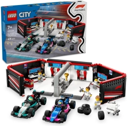 LEGO® City 60444 F1® garāža un Mercedes-AMG un Alpine sacīkšu auto