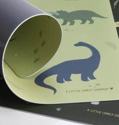 Vinila galda paliktnis ar dinozauriem A Little Lovely Company