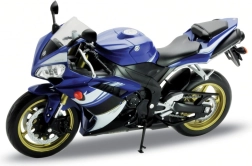 Welly motocikls Yamaha YZF‑R1 1:10 zilā krāsā