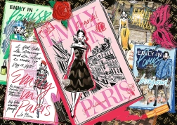 Puzle Emily in Paris: modes žurnāls, 1000 detaļas