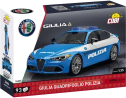 Konstruktors COBI Alfa Romeo Giulia Quadrifoglio Polizia 1:35