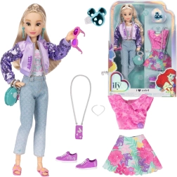 Disney ILY 4Ever fashion doll inspired by ARIEL from The Little Mermaid, outfit and accessory set 30 cm