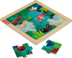 Fisher-Price koka puzle “Kukaiņi mežā”, 10 detaļas