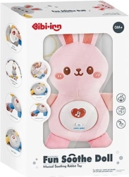 Chipolino plīša iemigšanas rotaļlieta Zaķītis rozā