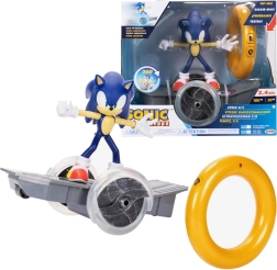 JAKKS SONIC THE HEDGEHOG komplekts – figūra uz tālvadāmā transportlīdzekļa ar gredzenu