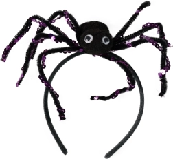 Galvas lente Helovīnam ar zirnekli