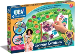 CLEMENTONI Idea Art rotājumu laboratorija – modernas 3D uzlīmes ar kristāliņiem