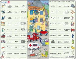 Larsen mācību puzle Angļu valoda 10: Glābēji (54 gabali)