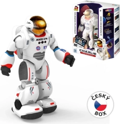Robots Astronauts Čārlijs ar mācību lietotni