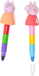Saliekamie vaska krītiņi CŪCIŅA PEPPA, krāsu mikss, 2 gab.