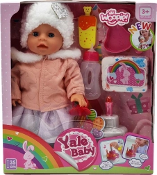 Interaktīva lelle Mazā Zosia svin dzimšanas dienu 35 cm + piederumi WOOPIE ROYAL