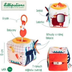 Lilliputiens skaņu aktivitāšu kubs Ferma 9 mēn.+