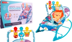 Vibrējošs šūpulītis Lauva – Zils