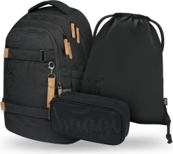 Skolas komplekts Baagl Skate Max Darkness: Mugursoma, penālis un maisiņš