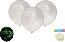 Baloni 30 cm – komplekts 6 gab., spīd tumsā