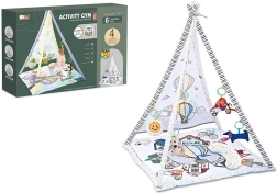 Baby mat with canopy and musical accessories