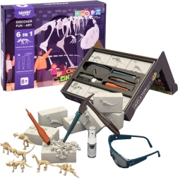 Woopie mazais arheologs – 6 dinozauru skeletu izrakumi