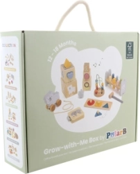 Koka izglītojošais komplekts mazuļiem 12–18 mēneši PolarB Grow‑With‑Me Box
