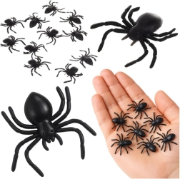 RUHHY Plastic Spider Decorations 10 pcs