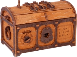 Escape Room Dārgumu lāde koka 3D puzle