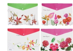 Mape ar spiedpogu Zieds 26x36 cm