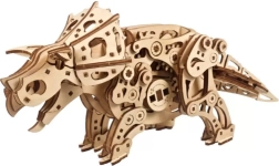 Ugears koka mehāniskais 3D puzle TRICERATOPS ar piedziņu