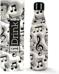 White thermal bottle Music 500 ml